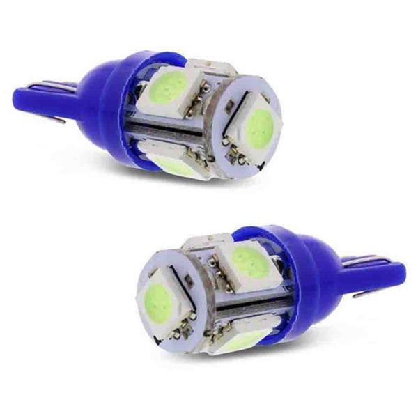 Lampada Pingo T10 5W de 5 Leds TORRE Azul Unidade
