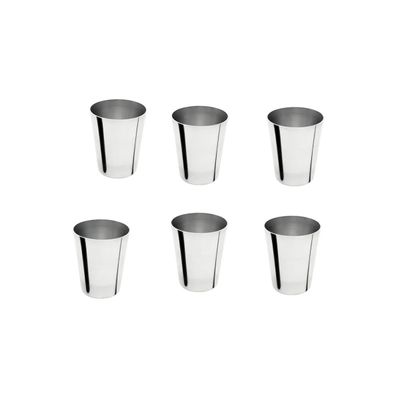 Kit Copo para Suco de Alumínio Reforçado Continental 06 Unid