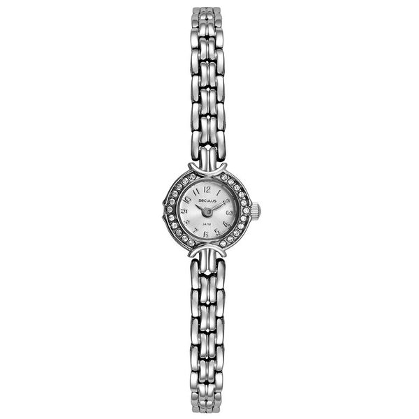 Relógio Seculus Feminino Ref:20091l0svna4 Social Mini Prateado