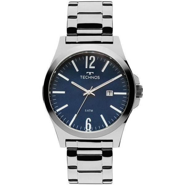 Relógio Technos Masculino Ref:2115lay/1a Casual Prateado