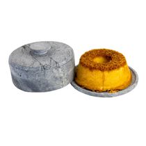 Boleira e Queijeira Gourmet Tampa de Pedra Sabão G 13x22cm