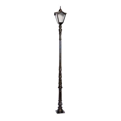 Poste Colonial Jardim Decoração Bari Alumínio Fundido 253cm