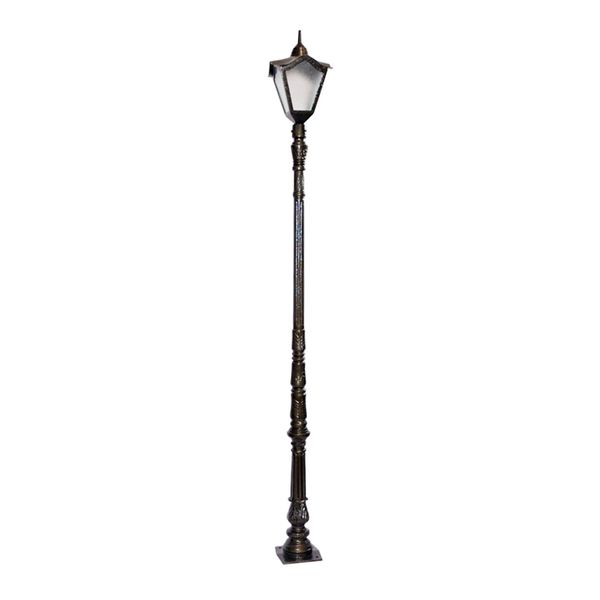 Poste Colonial Jardim Decoração Bari Alumínio Fundido 253cm
