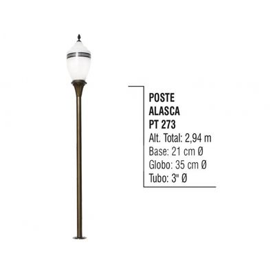 Poste Colonial Alasca para Jardim de Alumínio 2,94m