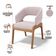 Kit 06 Cadeiras de Jantar e Estar Living Estofada Lince L02 Suede Rosê - Lyam Decor