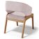 Kit 06 Cadeiras de Jantar e Estar Living Estofada Lince L02 Suede Rosê - Lyam Decor
