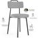 Kit 04 Cadeiras Decorativas Estofada Para Sala De Jantar Barcelona L02 Facto Cinza - Lyam Decor