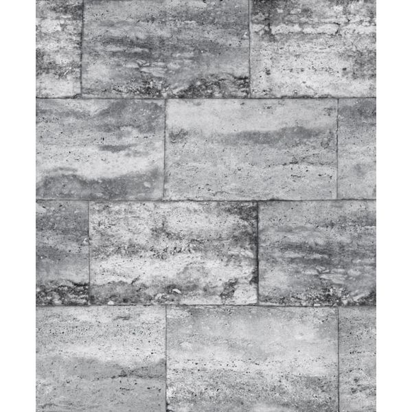 Papel de Parede Modern Maison Blocos de Pedra MM347904 - Rolo: 10m x 0,52m