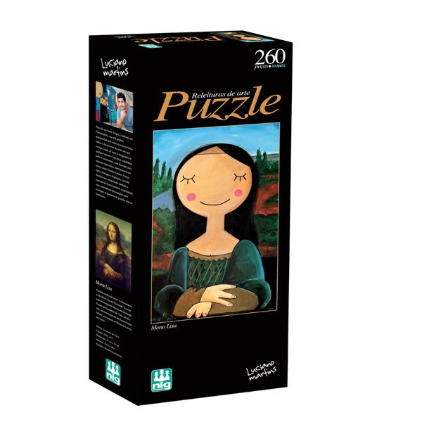 Quebra-Cabeça Mona Lisa 260 Peças - Nig Brinquedos Quebra-Cabeça Mona Lisa 260 Peças - Nig Brinquedos