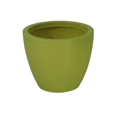 Vaso com Prato Tramontina Asteca ECO 38 cm em Polietileno Bio-Based Verde