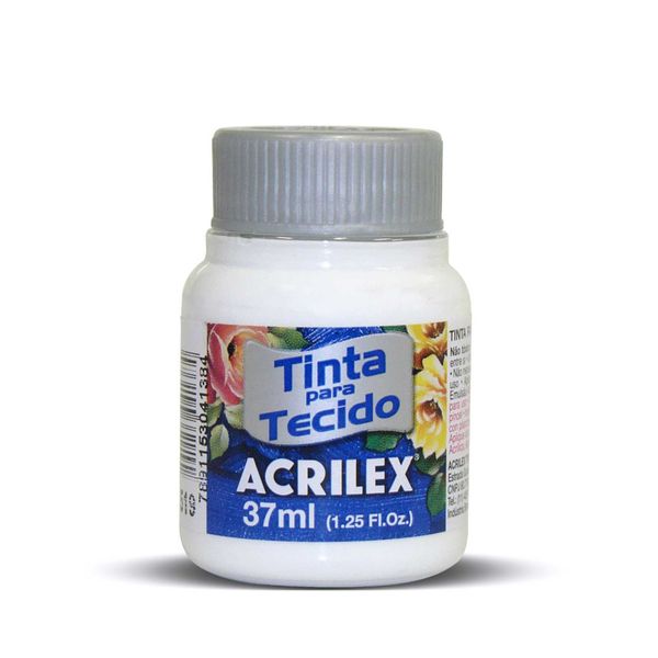 TINTA TECIDO FOSCA BRANCO 37ML ACRILEX