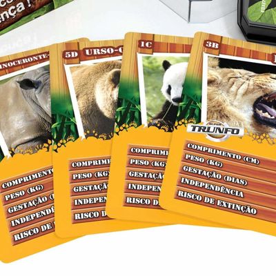 Jogo De Cartas Super Trunfo Animais Selvagens - Grow 01816