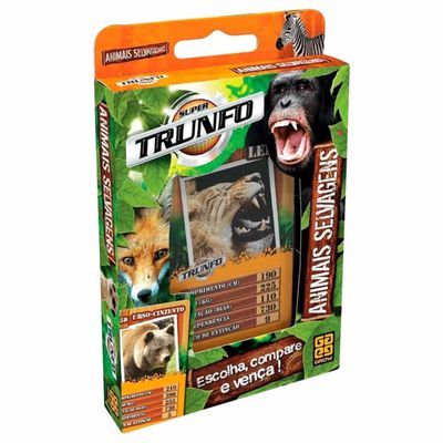 Jogo De Cartas Super Trunfo Animais Selvagens - Grow 01816