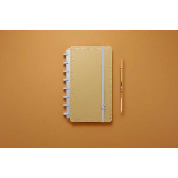 CADERNO A5 LARANJA PASTEL CADERNO INTELIGENTE