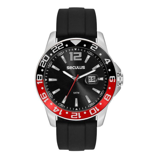 Relógio Seculus Masculino Ref:44220g0svnu1 Esportivo Prateado