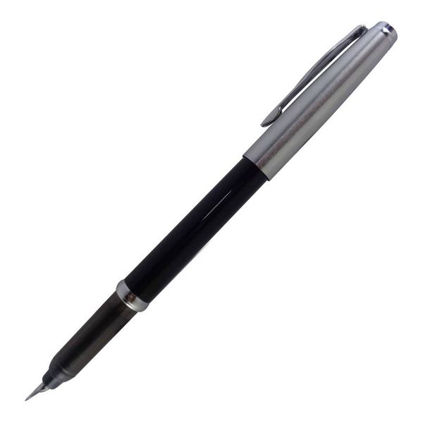Caneta Tinteiro Pierre Cardin Ref:Pct-01bk Penomatic Preto/Prata