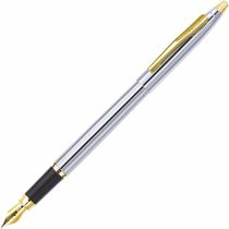 Caneta Tinteiro Pierre Cardin Ref:Pct-02cr Kriss Prata
