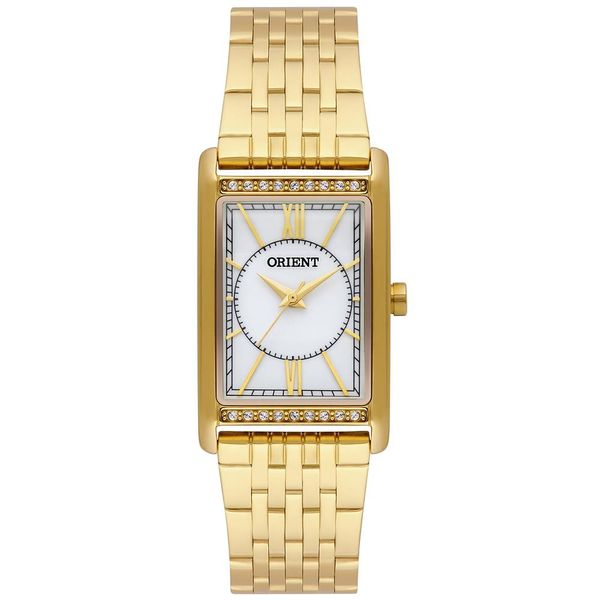 Relógio Orient Feminino Ref:Lgss0061 B3kx Retangular Prateado Relógio Orient Feminino Ref:Lgss0061 B3kx Retangular Prateado