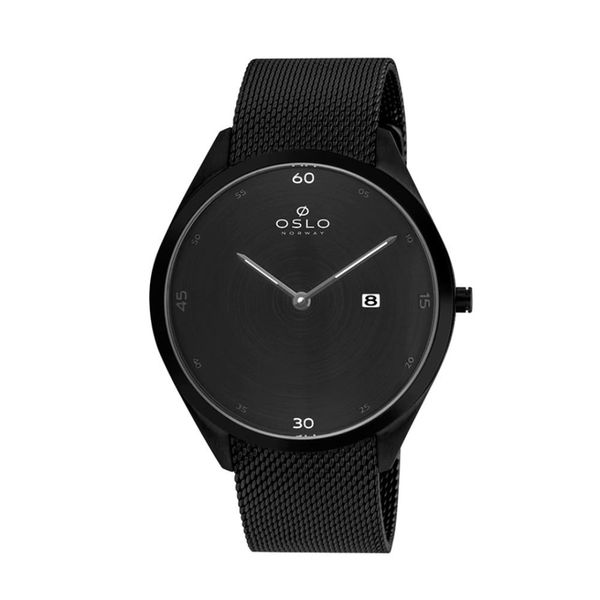 Relógio Oslo Masculino Ref:Ompsss9u0004 P1px Slim Mesh Black
