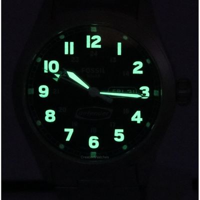 Relógio Fossil Masculino Ref:Fs5976/1kn Solar Casual Prateado