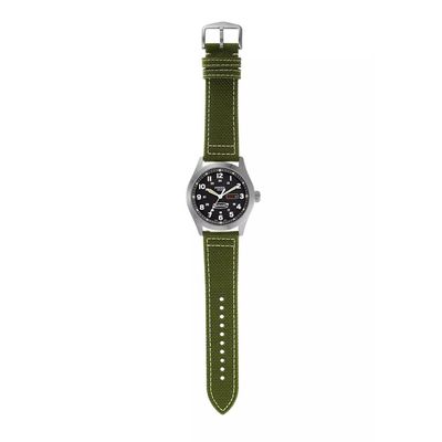 Relógio Fossil Masculino Ref:Fs5977/2kn Solar Militar Prateado