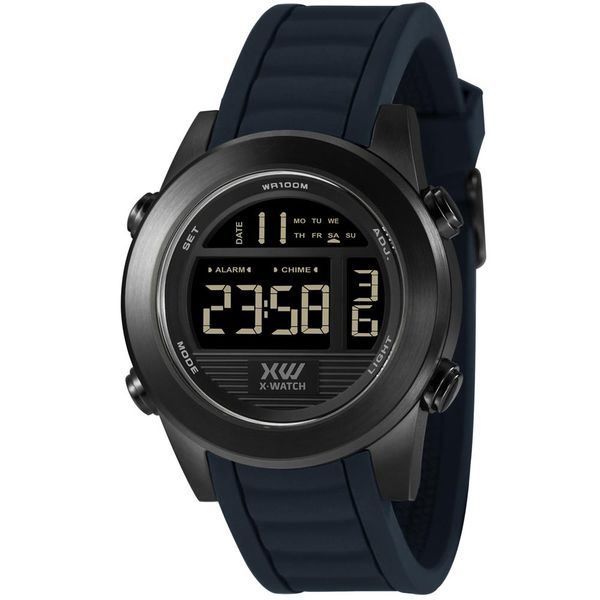 Relógio X-Watch Masculino Ref:Xmnpd005 Pxdx Digital Aço Black