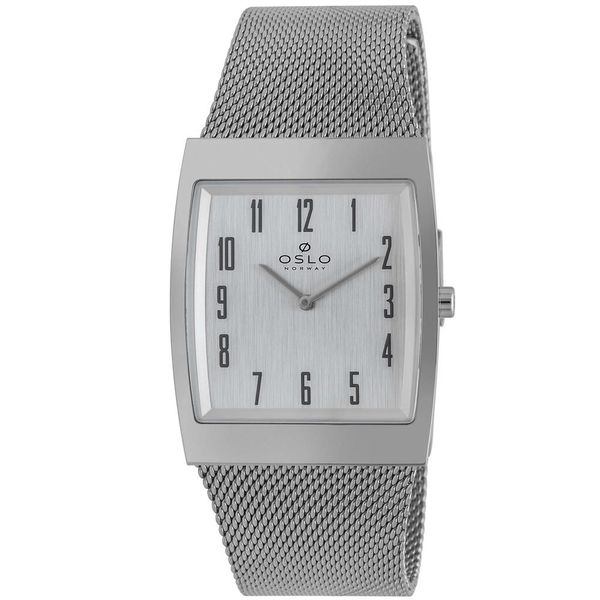 Relógio Oslo Masculino Ref:Ogbsss9t0001 S2sx Slim Mesh Retangular Prateado Relógio Oslo Masculino Ref:Ogbsss9t0001 S2sx Slim Mesh Retangular Prateado