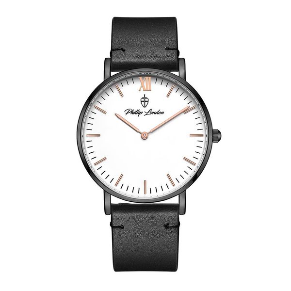Relógio Phillip London Masculino Ref:Pl80365112m Br N Casual Black