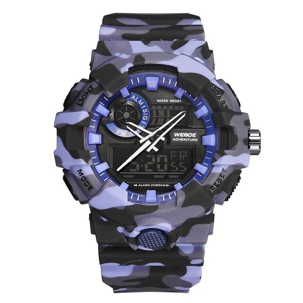 Relógio Weide Masculino Ref:Wa3j8007 11872 Esportivo Anadigi Camuflado