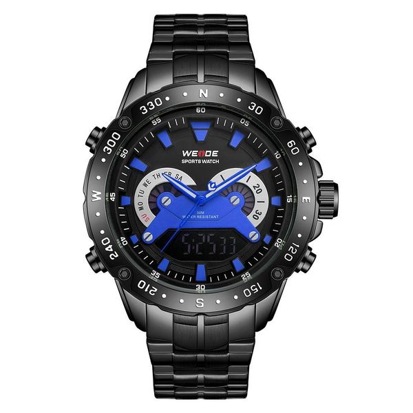 Relógio Weide Masculino Ref:Wh8501b A10742 Anadigi Black