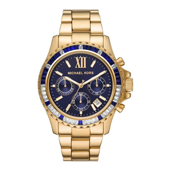 Relógio Michael Kors Feminino Ref:Mk6971/1an Cronógrafo Dourado