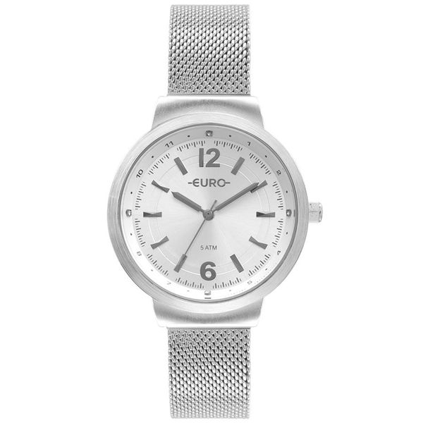 Relógio Euro Feminino Ref:Eu2036ymw/4k Fashion Prateado