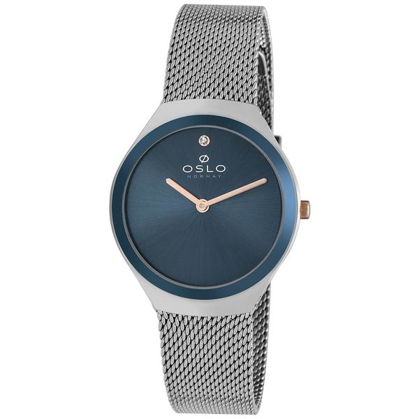 Relógio Oslo Feminino Ref:Oftsss9t0041 D1sx Slim Prateado