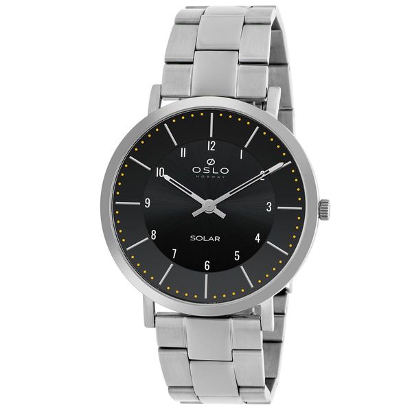 Relógio Oslo Masculino Ref:Ombsssvs0001 P2sx Slim Solar Prateado