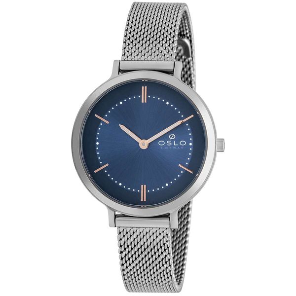 Relógio Oslo Feminino Ref:Ofbsss9t0019 D1sx Slim Prateado