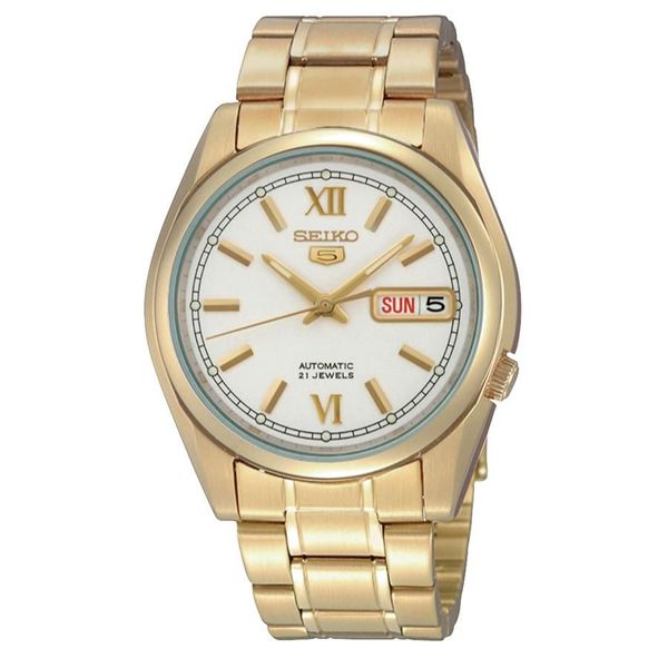 Relógio Seiko Masculino Ref:Snkl58b1 B3kx Automático Dourado Relógio Seiko Masculino Ref:Snkl58b1 B3kx Automático Dourado