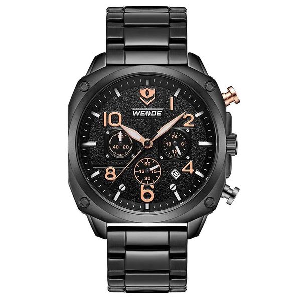 Relógio Weide Masculino Ref:Wd009b A10496 Cronógrafo Grafite