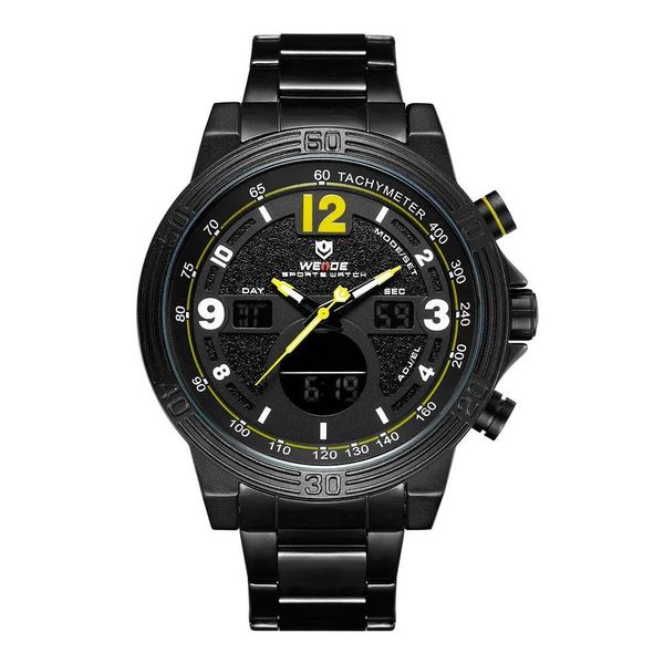 Relógio Weide Masculino Ref:Wh6908b A10427 Anadigi Black