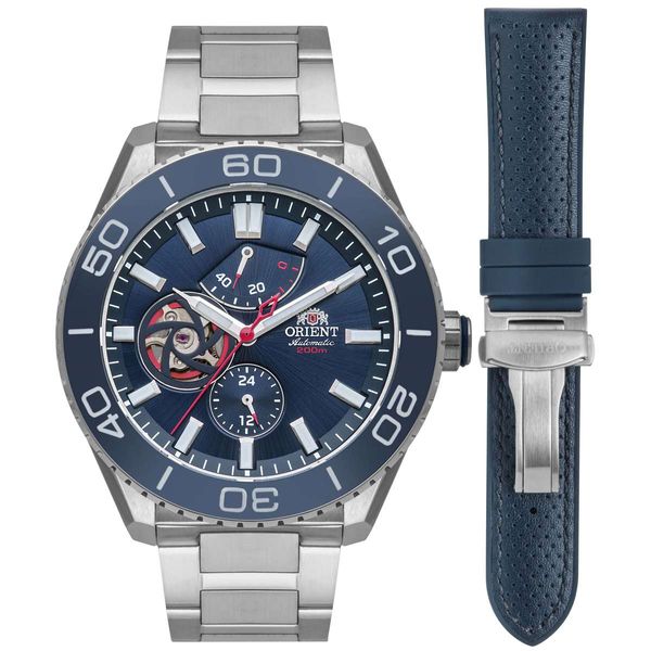 Relógio Orient Masculino Ref:Yn8ss002 D1sx Automático Prateado