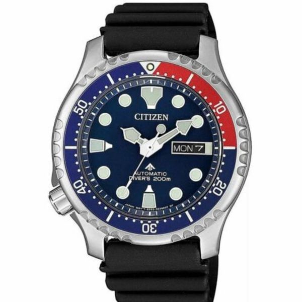 Relógio Citizen Masculino Ref:Tz31696a Automático Prateado Divers Promaster