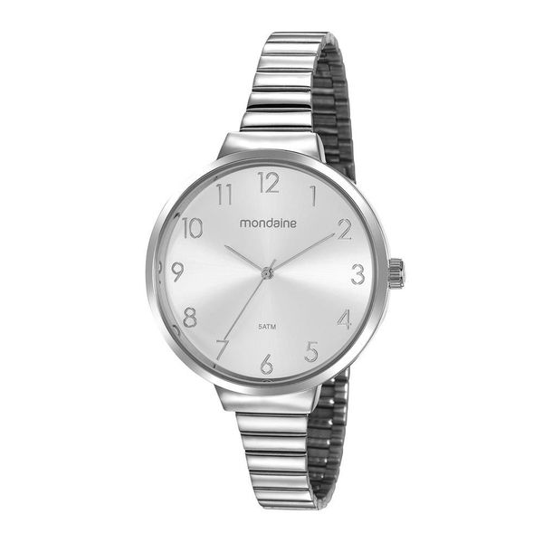 Relogio Mondaine Feminino Ref:32116l0mvne3 Casual Prateado
