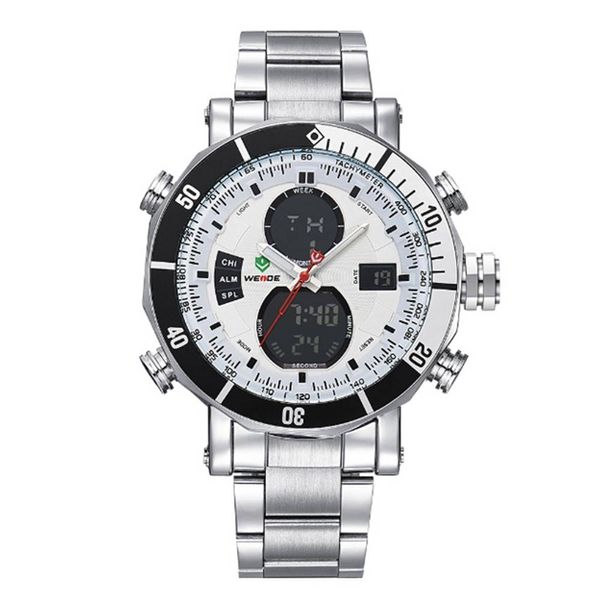 Relógio Weide Masculino Ref:Wh5203 10087 Anadigi Prateado