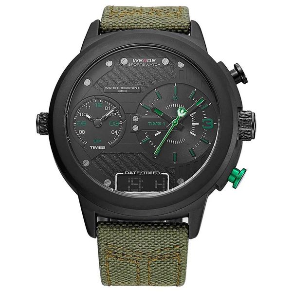 Relógio Weide Masculino Ref:Wh6405b A10616 Anadigi Oversized Black
