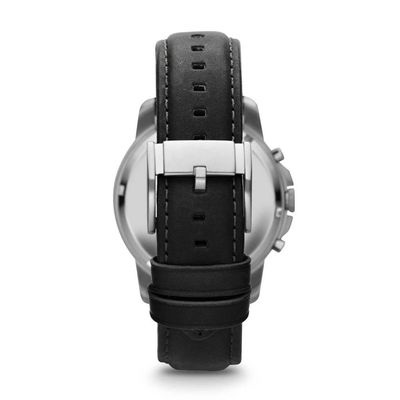 Relógio Fossil Masculino Ref:Fs4812/0pn Cronógrafo Prateado