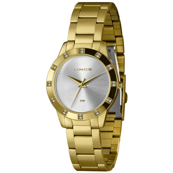 Relógio Lince Feminino Ref:Lrg4735l34 Sxkx Casual Dourado