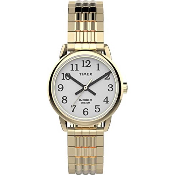 Relógio Timex Feminino Ref:Tw2v06000 Mola Dourado Easy Reader