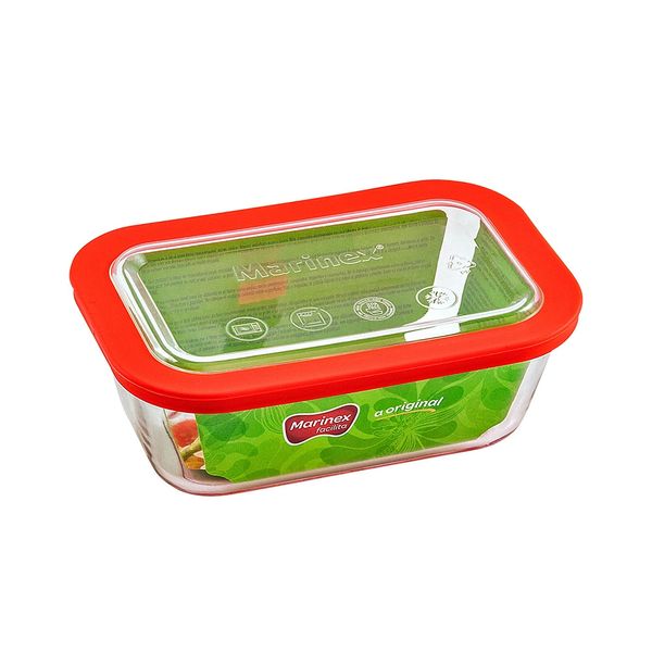 Conjunto Potes Nadir Mariware Laranja com 3 Peças 700ml