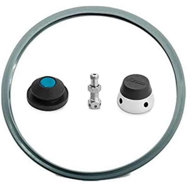 Kit Panela de pressão Nigro Eterna Acessórios - Borracha - Válvula - Peso - Pino Central Kit Panela de pressão Nigro Eterna Acessórios - Borracha - Válvula - Peso - Pino Central