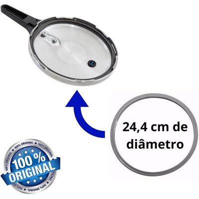Kit Panela de pressão Nigro Eterna Acessórios - Borracha - Válvula - Peso - Pino Central