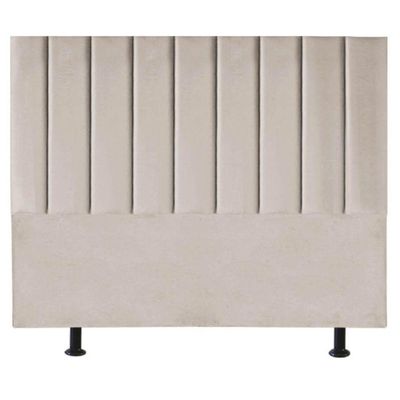 Cabeceira Estofada De Cama Casal Queen 160 Cm Paolla Corino bege
